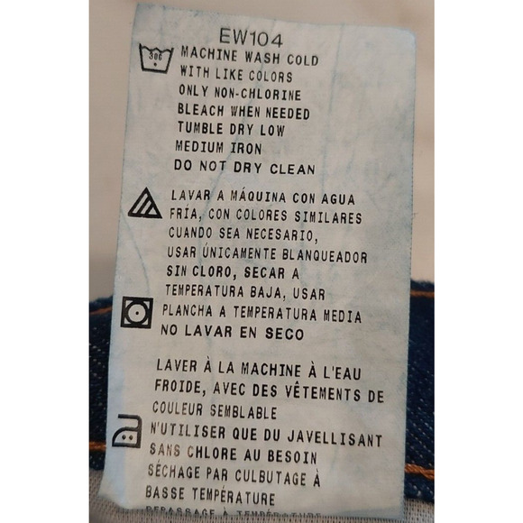 Dickies 5 Pocket Straight Leg Blue Work Jeans Men's Size 28x39 NWT - Picture 5 of 9